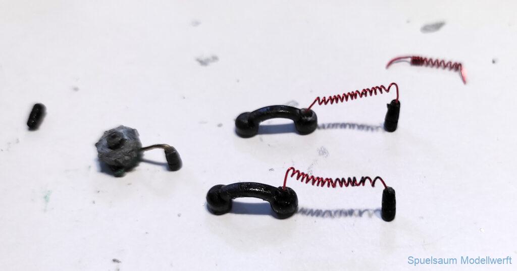 Telefonhörer mit Spiralkabel